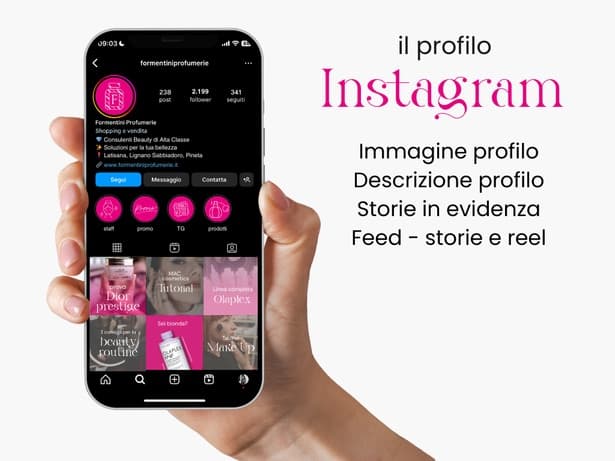 Nuovo profilo Instagram Formentini: feed, storie in evidenza e reel
