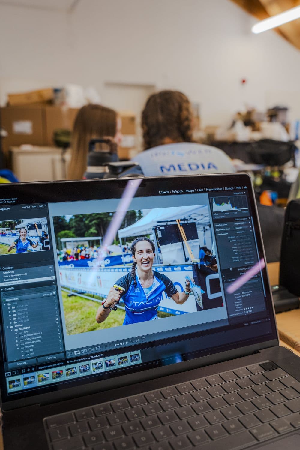 Editing delle foto in Lightroom in tempo reale