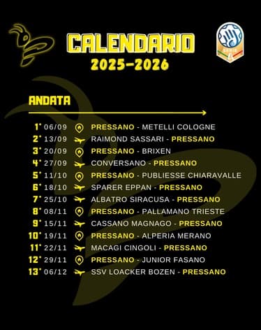 Grafica social match day di Pallamano Pressano