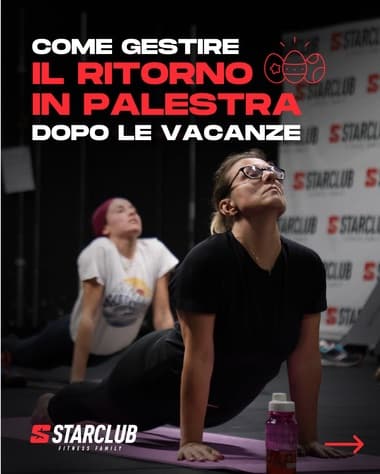 Contenuto social StarClub, corsi e allenamento