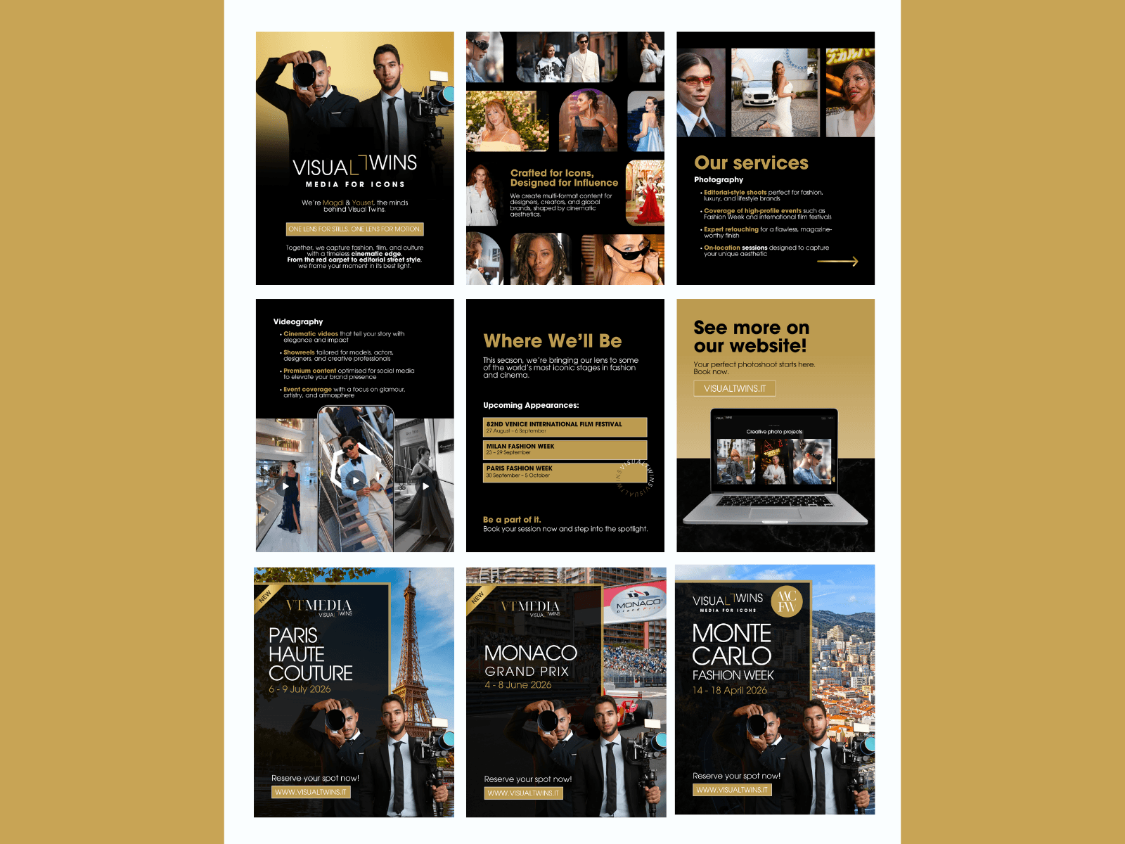 Contenuti social Visual Twins